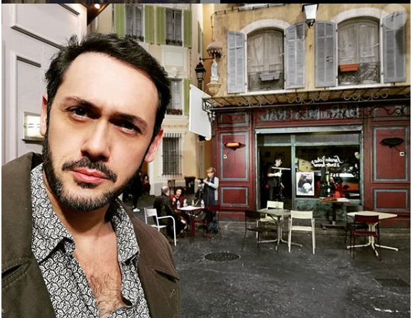 Emanuele Giorgi sur le tournage de "Plus belle la vie", Instagram, 7 décembre 2018