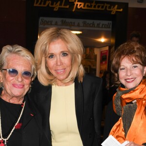 Véronique de Villèle, Brigitte Macron et Agathe Natanson - Arrivées et backstage du 14ème Gala de la Fondation pour la recherche sur Alzheimer à l' Olympia à Paris le 18 mars 2019. © Coadic Guirec/Bestimage