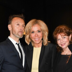 Pierre Souchon, Brigitte Macron et Agathe Natanson - Arrivées et backstage du 14ème Gala de la Fondation pour la recherche sur Alzheimer à l' Olympia à Paris le 18 mars 2019. © Coadic Guirec/Bestimage