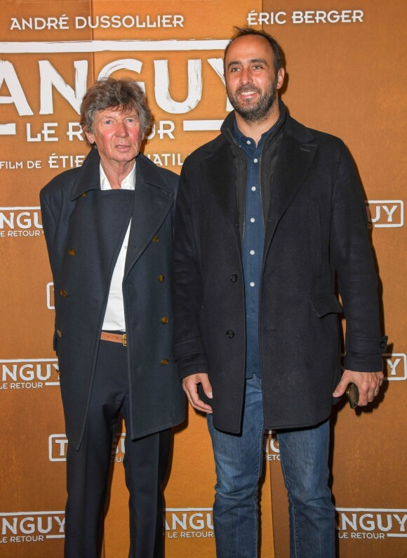 Etienne Chatiliez et Antoine Pezet - Avant-première du film "Tanguy le Retour" au cinéma Gaumont-Opéra à Paris le 9 avril 2019. © Coadic Guirec/Bestimage