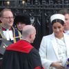 Meghan Markle, duchesse de Sussex (enceinte) - La famille royale britannique à la sortie de la messe en l'honneur de la journée du Commonwealth à l'abbaye de Westminster à Londres, le 11 mars 2019
