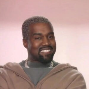 Kanye West lors de sa première interview avec sa femme Kim Kardashian à l'occasion de la sortie de la nouvelle saison de "Keeping Up With The Kardashians". Le 31 mars 2019