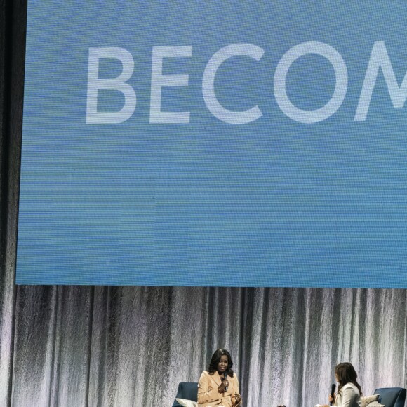 L'ancienne Première Dame Michelle Obama s'est rendue à Copenhague dans le cadre de sa tournée de lecture pour promouvoir et parler de son autobiographie "Becoming" le 9 avril 2019.