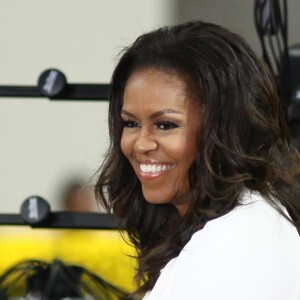 Michelle Obama sur le plateau de l'émission "NBC's Today" pour célébrer la "Journée internationale de la Fille" à New York, le 11 octobre 2018.