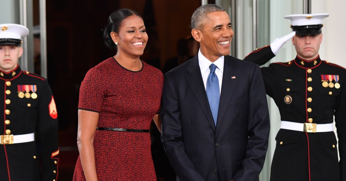 Michelle et Barack Obama à la Maison-Blanche, avant l'investiture de ...