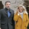 Ben Affleck et Lindsay Shookus vont dîner au restaurant Atlanta Grill avec Christine N. Shookus (la mère de Lindsay) à New York, le 21 janvier 2018.