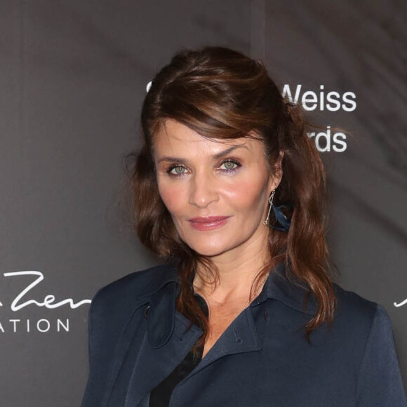 Helena Christensen au photocall de la soirée des "Stephen Weiss Apple Awards" à New York, le 24 octobre 2018.