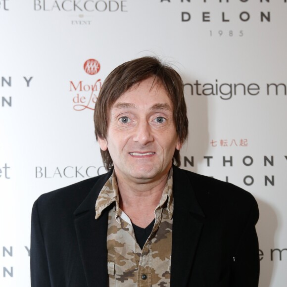 Exclusif - Pierre Palmade - Lancement de la marque de vêtements de cuir "Anthony Delon 1985" chez Montaigne Market à Paris. Le 7 mars 2017 © Philippe Doignon / Bestimage