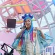 Les rappeurs Offset et Cardi B animent la soirée Revolve en marge du festival de Coachella. La Quinta, le 14 avril 2019.