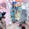 Les rappeurs Offset et Cardi B animent la soirée Revolve en marge du festival de Coachella. La Quinta, le 14 avril 2019.
