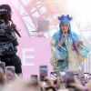 Les rappeurs Offset et Cardi B animent la soirée Revolve en marge du festival de Coachella. La Quinta, le 14 avril 2019.
