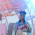 Les rappeurs Offset et Cardi B animent la soirée Revolve en marge du festival de Coachella. La Quinta, le 14 avril 2019.
