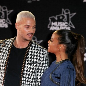 Le chanteur français M. Pokora (Matt Pokora) et sa compagne la chanteuse américaine Christina Milian - 19ème édition des NRJ Music Awards à Cannes le 4 novembre 2017. © Dominique Jacovides/Bestimage