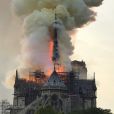 Incendie de la cathédrale Notre-Dame de Paris, le 15 avril 2019 ©Renan Keraudran / Bestimage