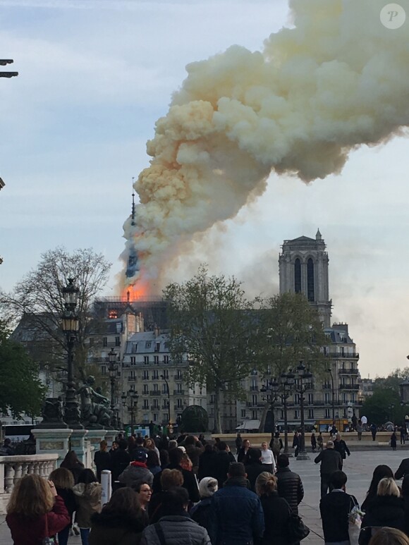 Incendie à la cathédrale Notre-Dame de Paris, le 15 avril 2019.
