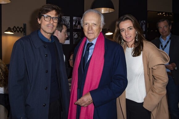 Exclusif - Pierre Yovanovich, Edouard Carmignac et Marion Semblat lors du salon PAD (Paris Art Design) à Paris le 3 avril 2019. © Julio Piatti / Bestimage
