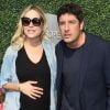 Jason Biggs et sa femme Jenny Mollen (enceinte) arrivent à l'US Open à New York, le 10 septembre 2017. © John Barrett-Globe Photos via Zuma Press/Bestimage