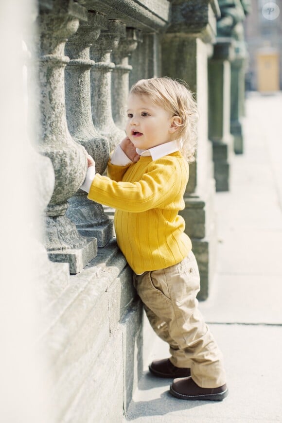 Le prince Alexander de Suède, fils du prince Carl Philip et de la princesse Sofia, portrait diffusé pour son 2e anniversaire le 19 avril 2018. ©Erika Gerdemark/Cour royale de Suède