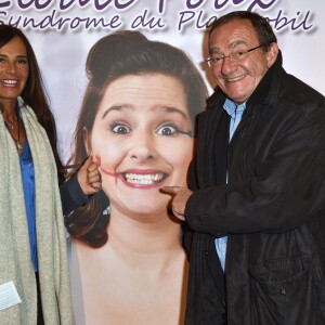 Exclusif - Jean-Pierre Pernaut et sa femme Nathalie Marquay - Les célébrités assistent au One Woman Show de l'humoriste E.Poux "Le syndrome du Playmobil" au Casino de Paris, France, le 15 avril 2019. © Giancarlo Gorassini/Bestimage
