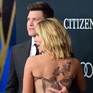 Scarlett Johansson et son compagnon Colin Jost - Avant-première du film "Avengers : Endgame" à Los Angeles, le 22 avril 2019.