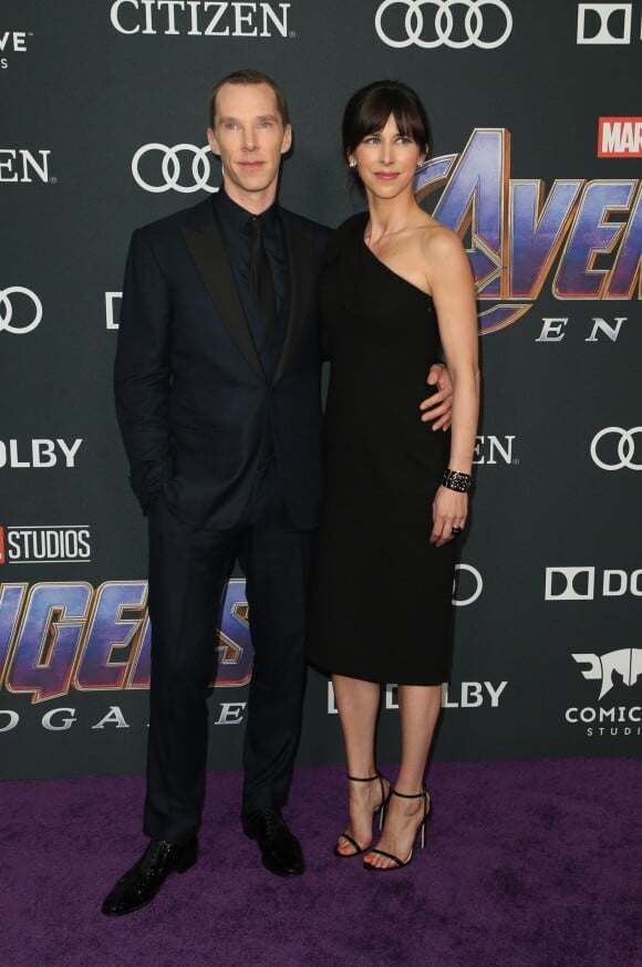 Benedict Cumberbatch et sa femme Sophie Hunter - Avant-première du film "Avengers : Endgame" à Los Angeles, le 22 avril 2019.