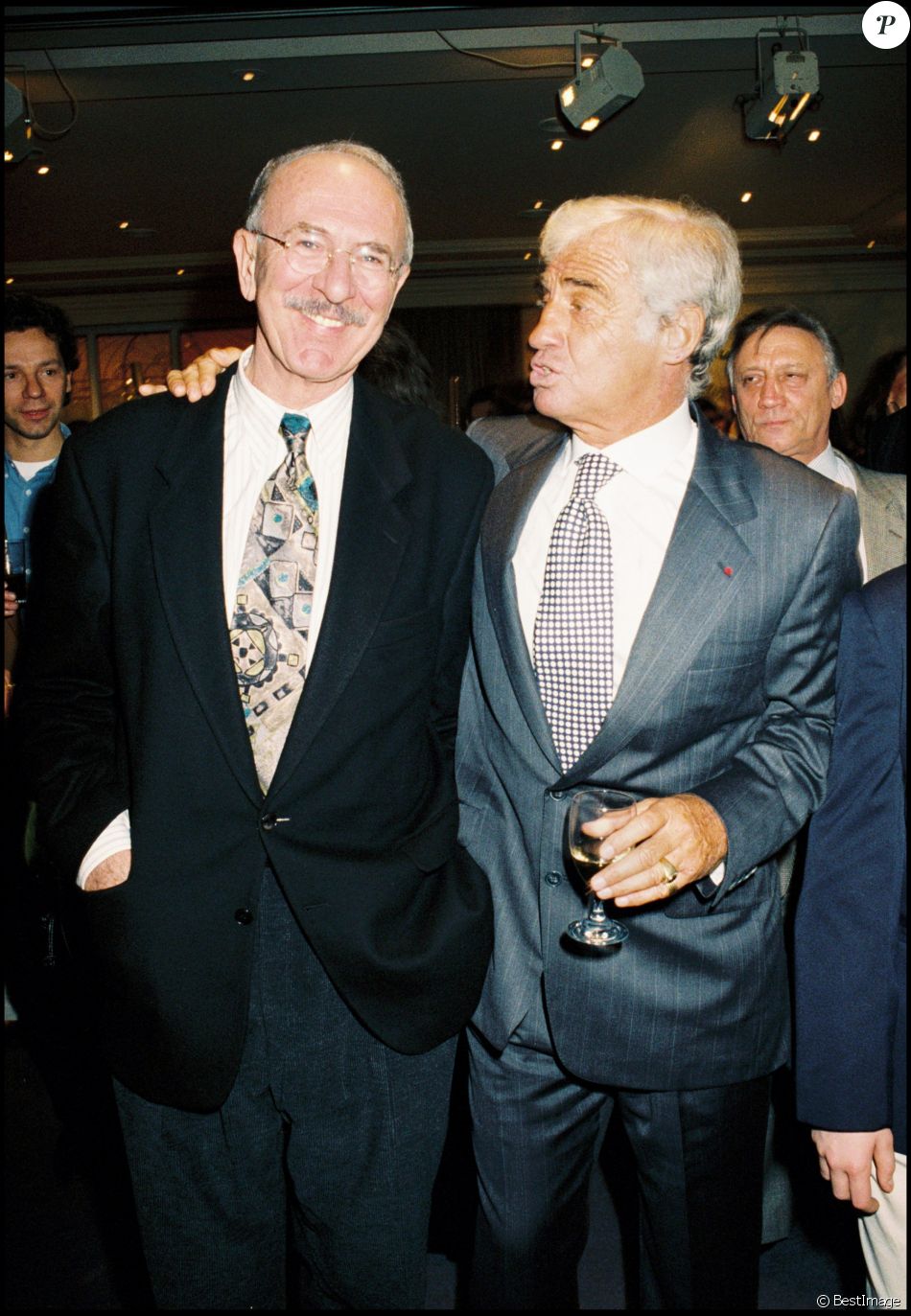 Jean Pierre Marielle Et Jean Paul Belmondo En 1994 Lors De La Fete D Anniversaire De Bebel Purepeople