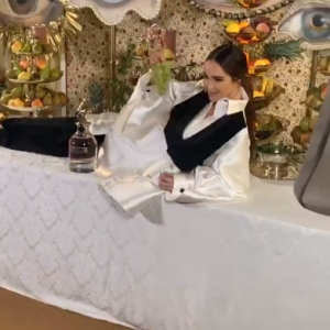 Nabilla Benattia et Thomas Vergara à la soirée de Jean-Paul Gaultier pour le parfum Scandal - Instagram, 24 avril 2019