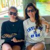 Exclusif - Thylane Blondeau et sa mère Véronika Loubry pendant leurs vacances en famille pour fêter les 18 ans de Thylane sur l'île de Staniel Cay, aux Bahamas, le 5 avril 2019.