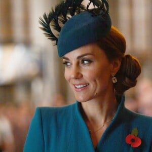 Kate Catherine Middleton, duchesse de Cambridge - La famille royale d'Angleterre en l'abbaye de Westminster à Londres pour le service commémoratif de l'ANZAC Day. Le 25 avril 2019