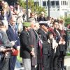 Le prince William, duc de Cambridge, Jacinda Ardern, Premier ministre néo-zélandais - Le prince William accompagne le Premier ministre néo-zélandais au service commémoratif de la journée ANZAC à Auckland, le 24 avril 2019.