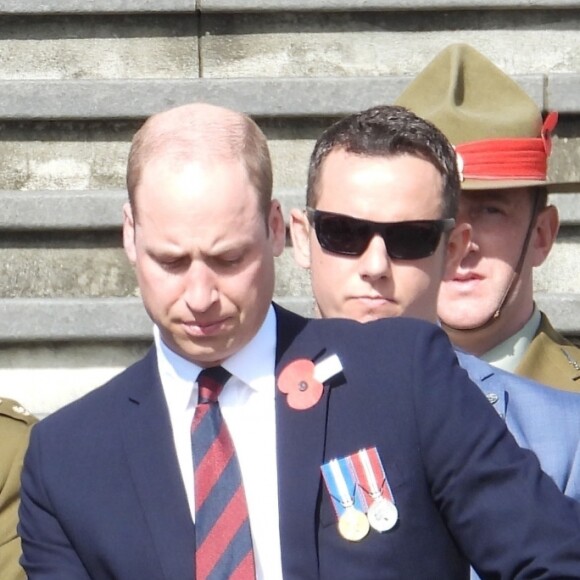 Le prince William, duc de Cambridge, Jacinda Ardern, Premier ministre néo-zélandais - Le prince William accompagne le Premier ministre néo-zélandais au service commémoratif de la journée ANZAC à Auckland, le 24 avril 2019.