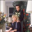 Dick Rivers et sa femme chez eux en 1988.