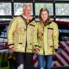Le roi Philippe et la princesse héritière Elisabeth de Belgique ont visité vendredi 26 avril 2019 le Centre de formation des pompiers de Bruxelles, aussi appelé l'Ecole du feu, à la Caserne de l'Héliport. Ils ont assisté à des démonstrations et pris part à des exercices.