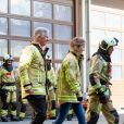 Le roi Philippe et la princesse héritière Elisabeth de Belgique ont visité vendredi 26 avril 2019 le Centre de formation des pompiers de Bruxelles, aussi appelé l'Ecole du feu, à la Caserne de l'Héliport. Ils ont assisté à des démonstrations et pris part à des exercices.