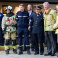 Le roi Philippe et la princesse héritière Elisabeth de Belgique ont visité vendredi 26 avril 2019 le Centre de formation des pompiers de Bruxelles, aussi appelé l'Ecole du feu, à la Caserne de l'Héliport. Ils ont assisté à des démonstrations et pris part à des exercices.