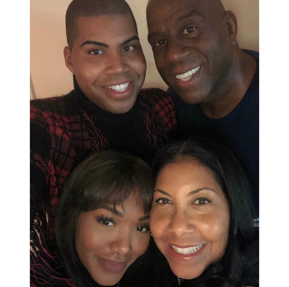 Photo Magic Johnson Son épouse Cookie Et Leurs Enfants Ej Et Elisa