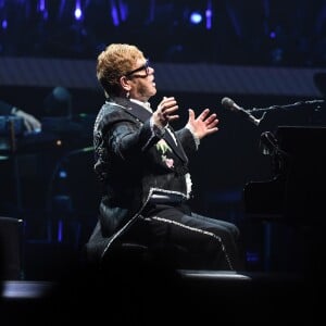 Elton John sur la tournée "Farewell Yellow Brick Road" au BB & T Center en Floride, à Sunrise, le 16 mars 2019.