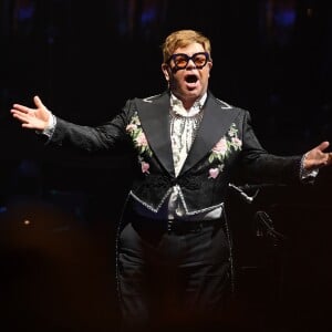 Elton John sur la tournée "Farewell Yellow Brick Road" au BB & T Center en Floride, à Sunrise, le 16 mars 2019.