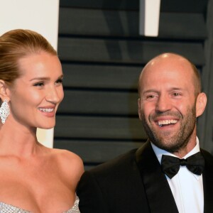 Rosie Huntington-Whiteley et son compagnon Jason Statham - People à la soirée Vanity Fair en marge de la cérémonie des Oscar 2017 à Los Angeles le 26 février 2017.