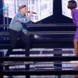 Albi et London Loko dans "The Voice 8" sur TF1, le 4 mai 2019.