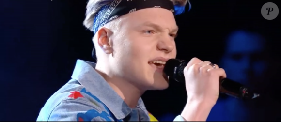 Albi et London Loko dans "The Voice 8" sur TF1, le 4 mai 2019.