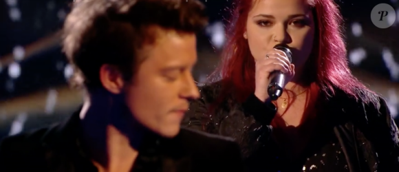 Shirley et Sidoine dans "The Voice 8" sur TF1, le 4 mai 2019.