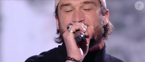 Scam Talk et Mayeul dans "The Voice 8" sur TF1, le 4 mai 2019.