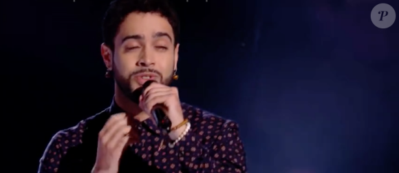 Scam Talk et Mayeul dans "The Voice 8" sur TF1, le 4 mai 2019.