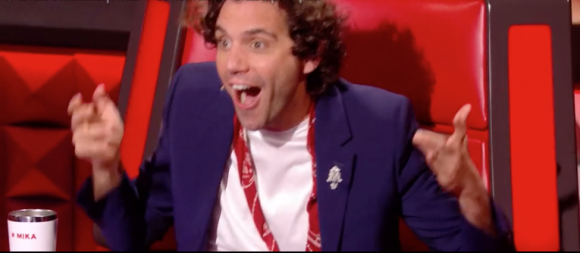 Mika dans "The Voice 8" sur TF1, le 4 mai 2019.