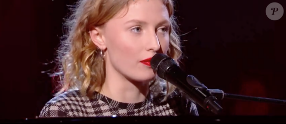 Clémentine et Léonard dans "The Voice 8" sur TF1, le 4 mai 2019.