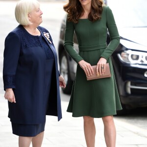 Kate Catherine Middleton, duchesse de Cambridge, à son arrivée à l'inauguration du Centre d'Excellence Anna Freud à Londres. Le 1er mai 2019