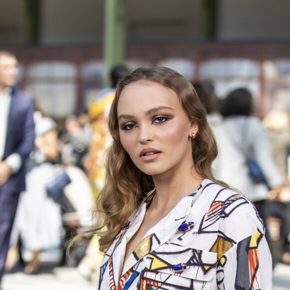 Lily-Rose Depp - Les célébrités au photocall du défilé "Chanel Cruise Collection 2020" au Grand Palais. Paris, le 3 mai 2019. © Olivier Borde/Bestimage