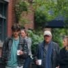 Exclusif - Richard Gere se promène avec son fils Homer et sa femme Alejandra Silva dans l'East Village à New York le 1er mai 2019.