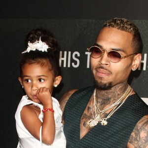 Chris Brown et sa fille Royalty Brown - Première du film "Chris Brown : Welcome To My Life" à Los Angeles. Le 6 juin 2017 © CPA / Bestimage -
